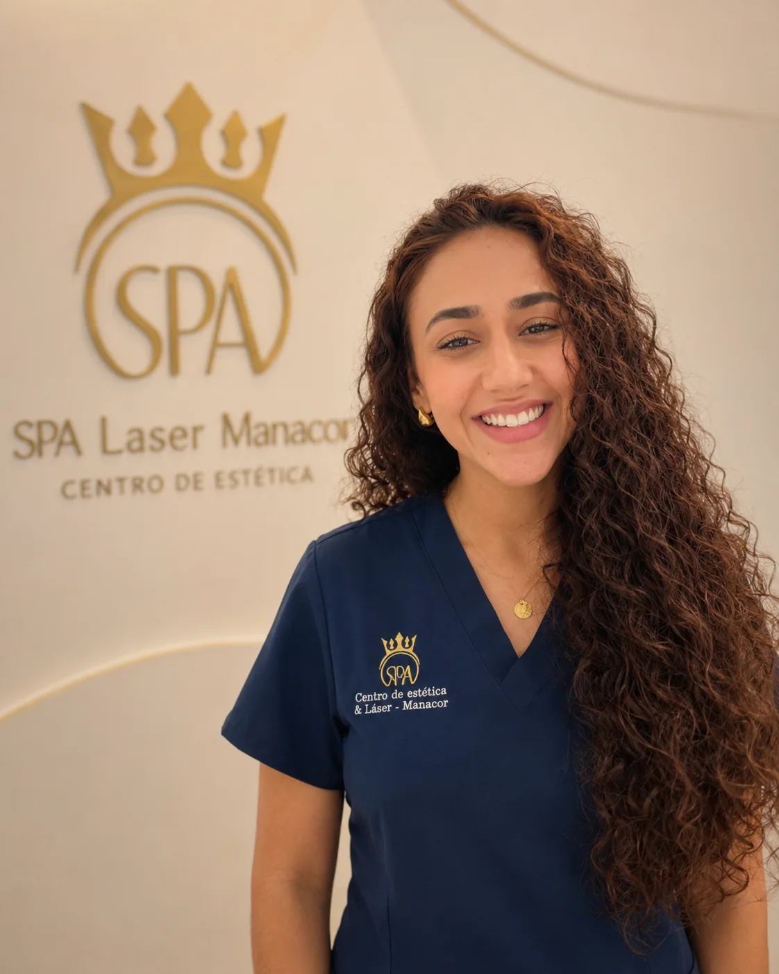 María Victoria, esteticista