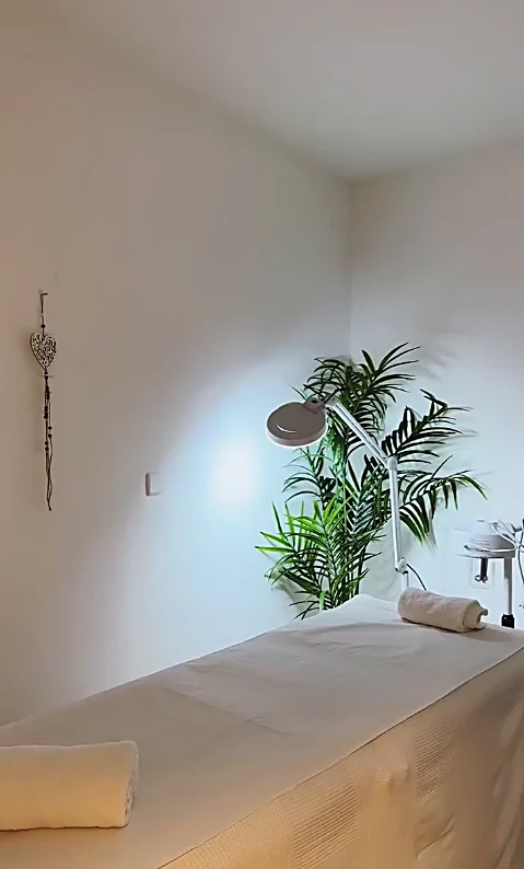 Rincón de tratamiento con plantas